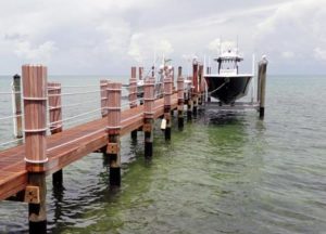 4 post boat lift installation
